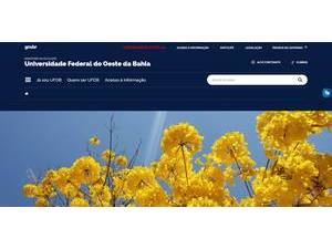 Universidade Federal do Oeste da Bahia's official website homepage screenshot