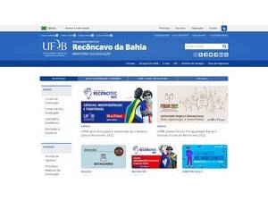 Universidade Federal do Recôncavo da Bahia's official website homepage screenshot