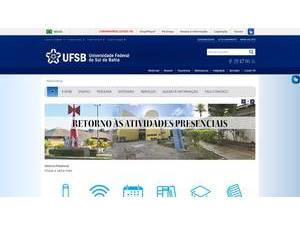 Universidade Federal do Sul da Bahia's official website homepage screenshot
