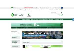 Universidade Federal do Sul e Sudeste do Pará's official website homepage screenshot