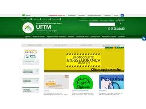 Universidade Federal do Triângulo Mineiro's official website homepage screenshot