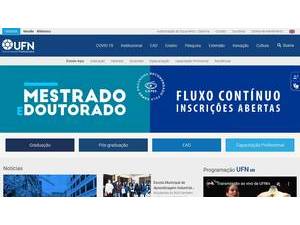 Universidade Franciscana's official website homepage screenshot