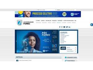 Universidade FUMEC's official website homepage screenshot