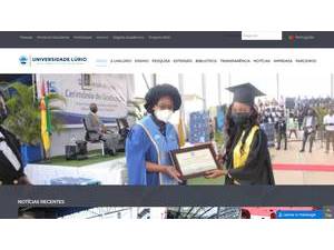 Universidade Lúrio's official website homepage screenshot