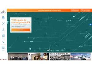 Universidade Municipal de São Caetano do Sul's official website homepage screenshot