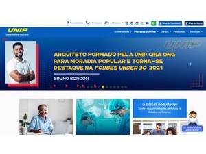 Universidade Paulista's official website homepage screenshot