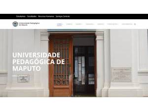 Universidade Pedagógica's official website homepage screenshot