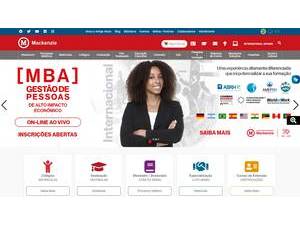 Universidade Presbiteriana Mackenzie's official website homepage screenshot