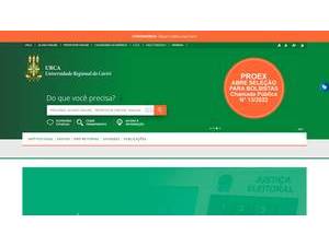 Universidade Regional do Cariri's official website homepage screenshot