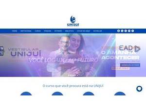 Universidade Regional do Noroeste do Estado do Rio Grande do Sul's official website homepage screenshot