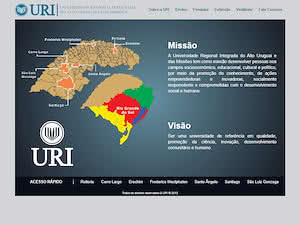 Universidade Regional Integrada do Alto Uruguai e das Missões's official website homepage screenshot