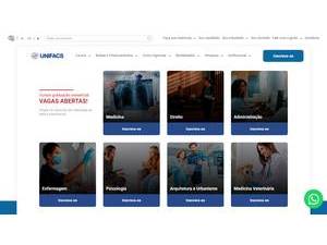 Universidade Salvador's official website homepage screenshot