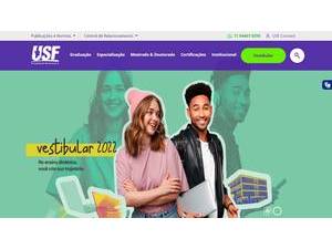 Universidade São Francisco's official website homepage screenshot