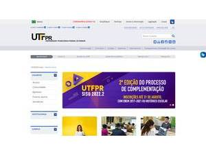 Universidade Tecnológica Federal do Paraná's official website homepage screenshot