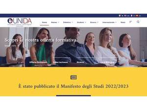 Università per stranieri Dante Alighieri di Reggio Calabria's official website homepage screenshot