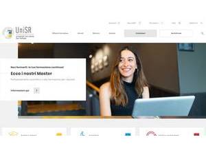 Università Vita-Salute San Raffaele's official website homepage screenshot