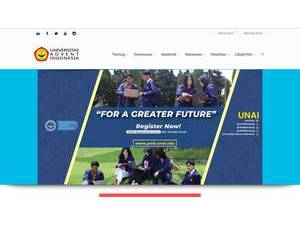 Universitas Advent Indonesia's official website homepage screenshot