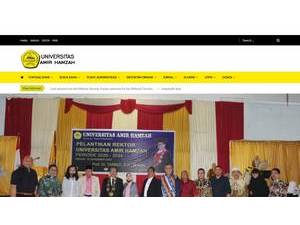 Universitas Amir Hamzah's official website homepage screenshot