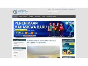 Universitas Antakusuma's official website homepage screenshot