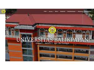 Universitas Balikpapan's official website homepage screenshot