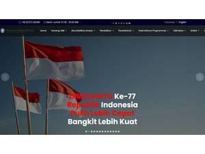 Universitas Bangka Belitung's official website homepage screenshot