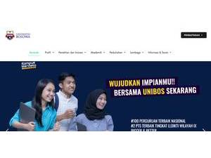 Universitas Bosowa's official website homepage screenshot