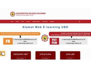 Universitas Buddhi Dharma's official website homepage screenshot