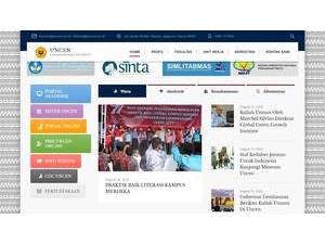 Universitas Cenderawasih's official website homepage screenshot