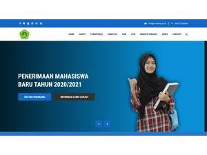 Universitas Darul Ulum Islamic Centre Sudirman's official website homepage screenshot