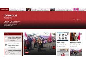 Universitas Darwan Ali's official website homepage screenshot