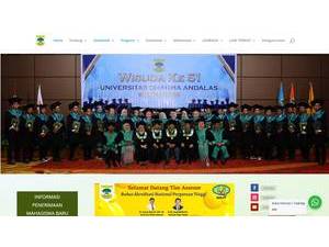 Universitas Dharma Andalas's official website homepage screenshot