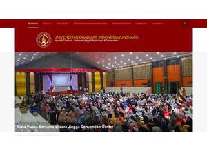 Universitas Dharmas Indonesia's official website homepage screenshot