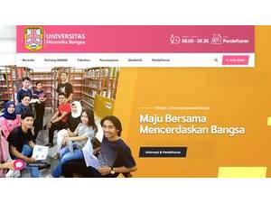 Universitas Dinamika Bangsa's official website homepage screenshot