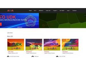 Universitas Dumoga Kotamobagu's official website homepage screenshot