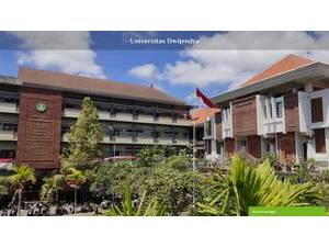 Universitas Dwijendra's official website homepage screenshot