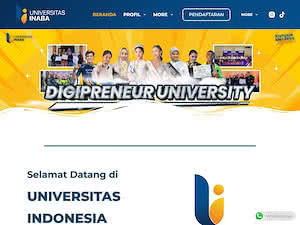 Universitas Indonesia Membangun's official website homepage screenshot