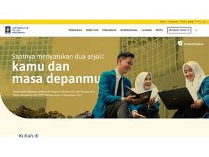 Universitas Islam Indonesia's official website homepage screenshot