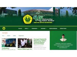 Universitas Islam Jember's official website homepage screenshot
