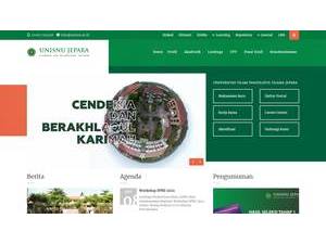Universitas Islam Nahdlatul Ulama's official website homepage screenshot