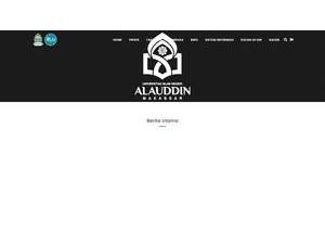 Universitas Islam Negeri Alauddin Makassar's official website homepage screenshot