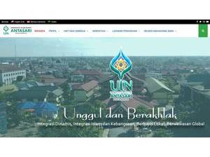 Universitas Islam Negeri Antasari Banjarmasin's official website homepage screenshot