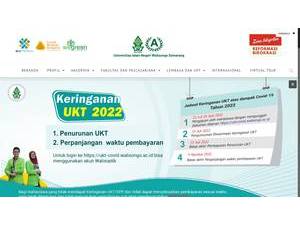 Universitas Islam Negeri Walisongo's official website homepage screenshot