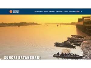 Universitas Jambi's official website homepage screenshot