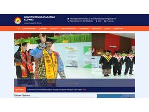 Universitas Karyadarma Kupang's official website homepage screenshot