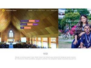 Universitas Klabat's official website homepage screenshot