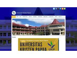 Universitas Kristen Papua's official website homepage screenshot