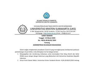 Universitas Kristen Teknologi Solo's official website homepage screenshot