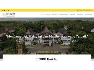 Universitas Kuningan's official website homepage screenshot