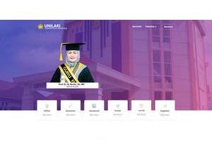 Universitas Lakidende Unaaha's official website homepage screenshot