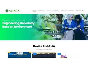 Universitas Maarif Hasyim Latif's official website homepage screenshot